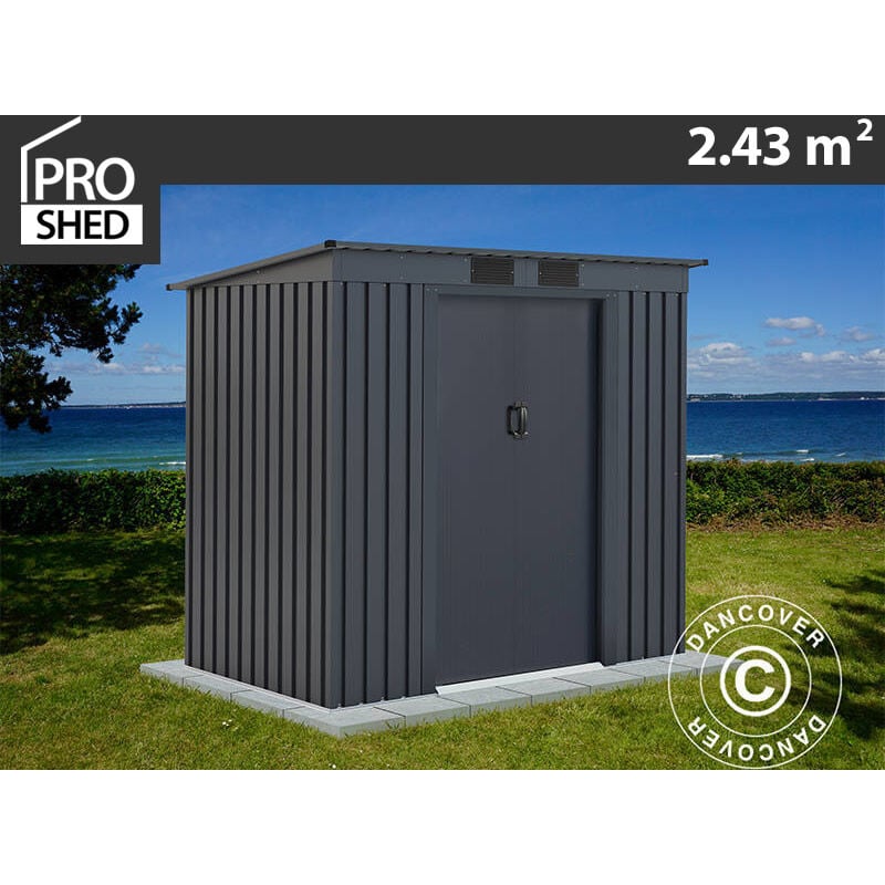 Dancover - Abri de jardin avec toit plat 2,01x1,21x1,76m, 2,43m², ProShed®,
