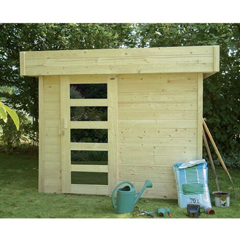 Abri de jardin BERGEN en bois 4,59 m², Plancher Non