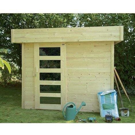 Abri de jardin BERGEN en bois 4,59 m², Plancher Oui