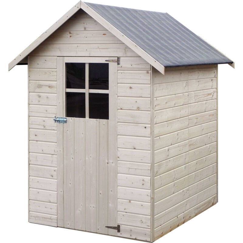 Décor Et Jardin - Abri de jardin bois anetta 120x160 cm - Surface utile : 1,92 m² - Épaisseur 12 mm - Couleur : Naturel