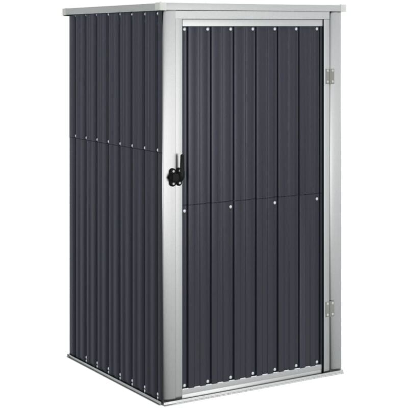 Abri de jardin cabane cabanon maison de stockage remise extérieur hangar outils robuste 88 x 89 x 161 cm acier galvanisé anthracite