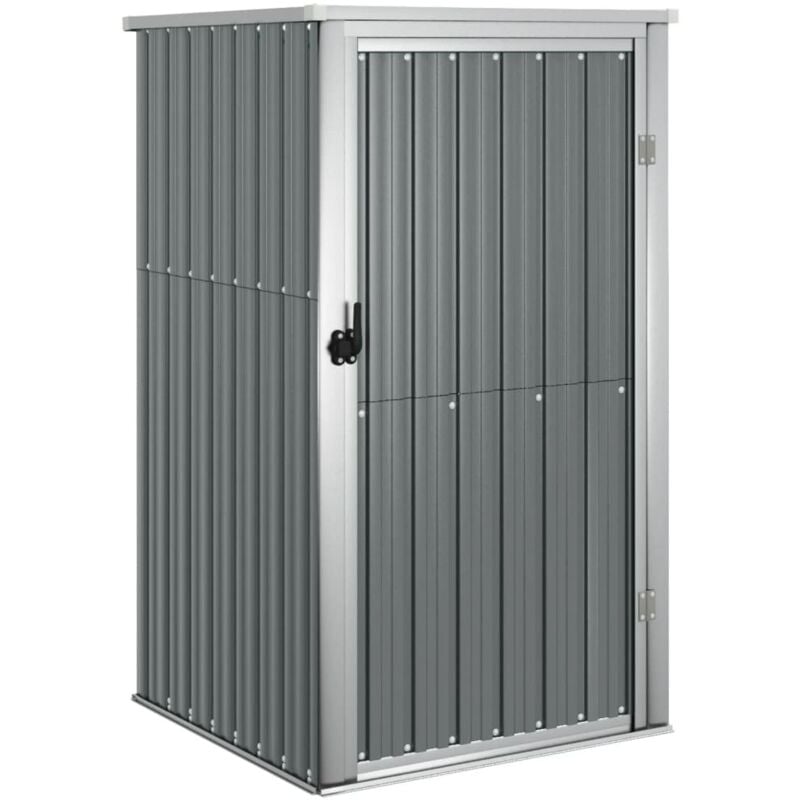 Abri de jardin cabane cabanon maison de stockage remise extérieur hangar outils robuste 88 x 89 x 161 cm acier galvanisé gris