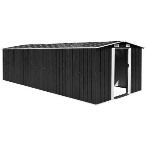 Abri de jardin, Cabane de jardin, Abri de stockage 257x580x181 cm métal anthracite con756571 Maison Chic