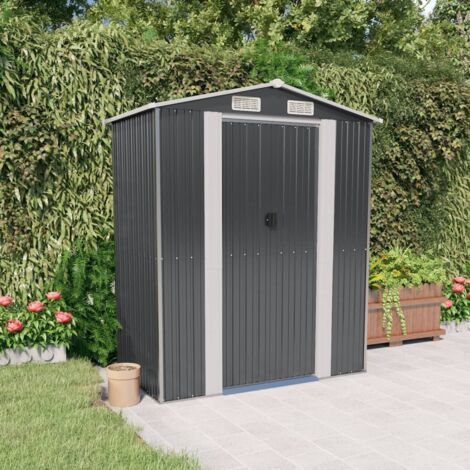 Abri de jardin Cabane de jardin - Anthracite 192x108x223 cm Acier galvanisé BV769348 - BonneVie