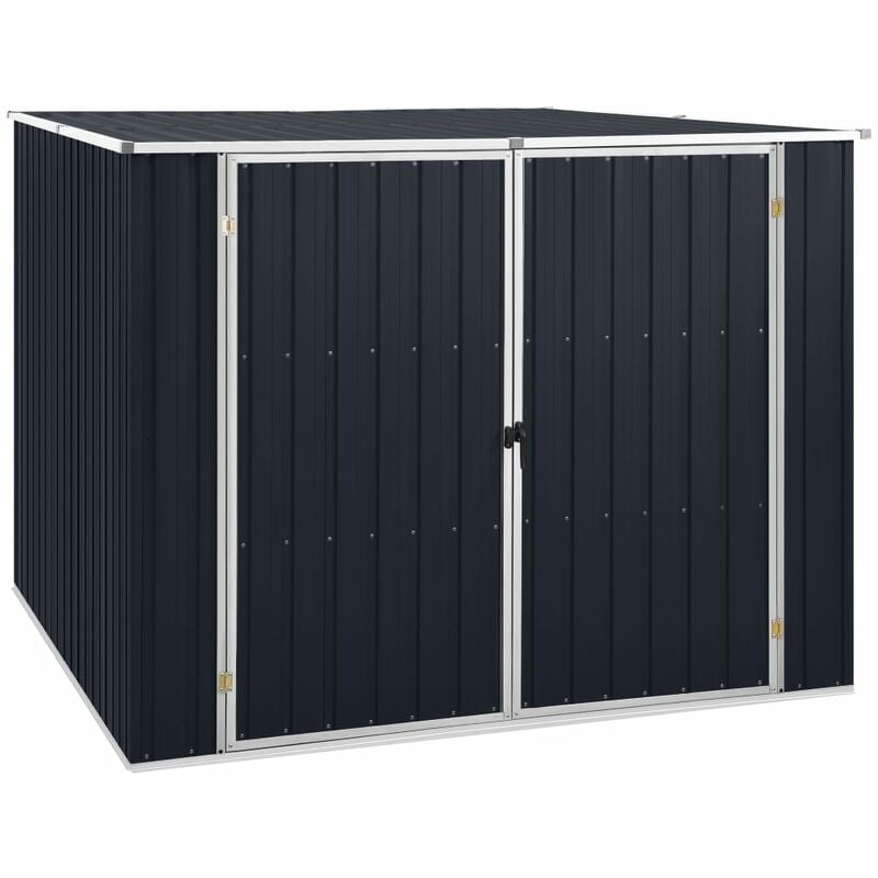 Abri de jardin Cabane de jardin - Anthracite 195x198x159 cm Acier galvanisé BV285776 - Anthracite