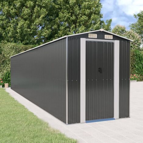 Abri de jardin  Cabane de jardin Chalet Anthracite 192x938x223 cm Acier galvanisé FR76942