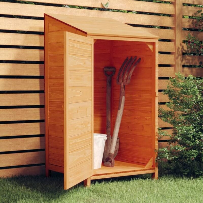 Maison Chic - Abri de jardin Chalet Remise de jardin Marron 55x52x112 cm Bois de sapin solide 15491