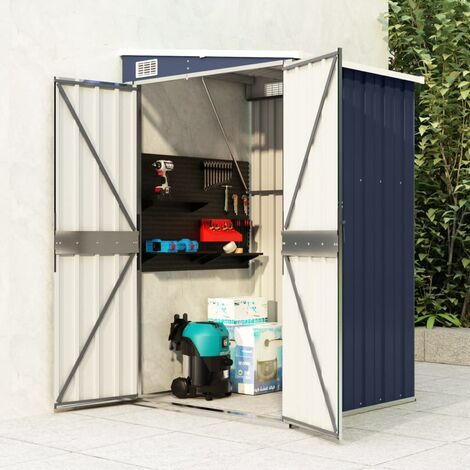 Abri de jardin Chalet | Remise de jardin murale Anthracite 118x100x178 cm Acier 94133