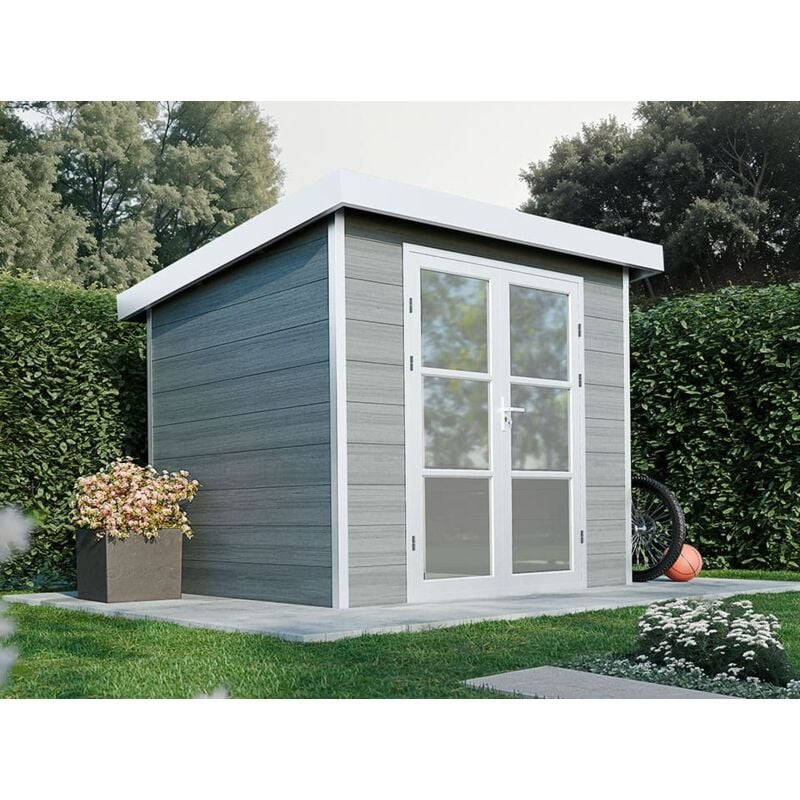 Direct Abris - Abri de Jardin Composite alma - 5m2 - Gris clair - Cabane de jardin