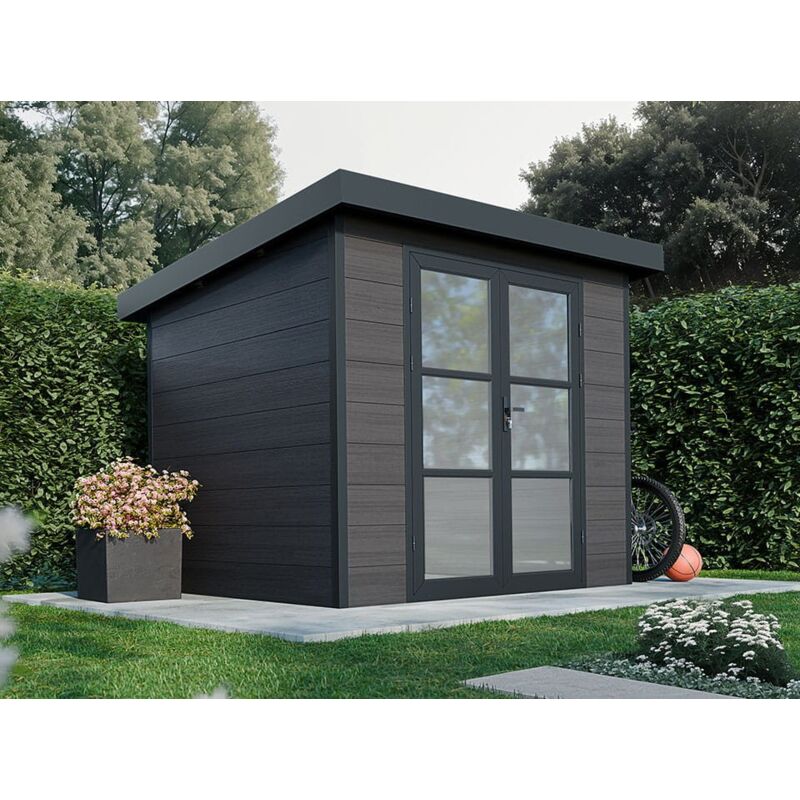 Direct Abris - Abri de Jardin Composite alma - 5m2 - Gris - Cabane de jardin