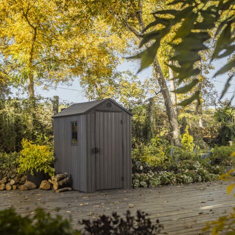 Abri de jardin Darwin 46 Gris Aspect de bois Keter