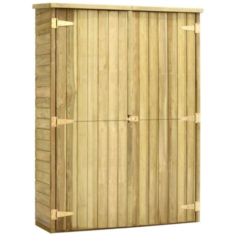 Abri de Jardin en Bois – 123 x 50x171 – Pin Imprégné