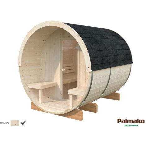 Abri de jardin en bois Anita 1,3+0,7 m2 Naturel