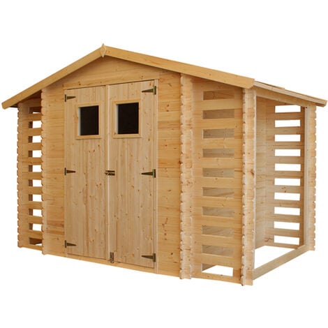 Abri de jardin 518x420x246cm 20m2 en bois massif avec plancher - Rangement  - LIVRAISON GRATUITE - Abris de jardin (8860893)