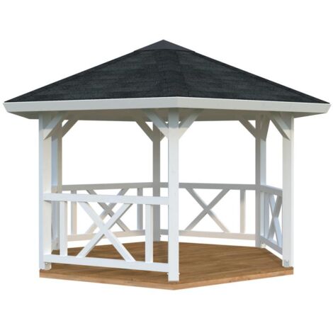 Abri de jardin en bois Betty 9,9 m2 Peint blanc