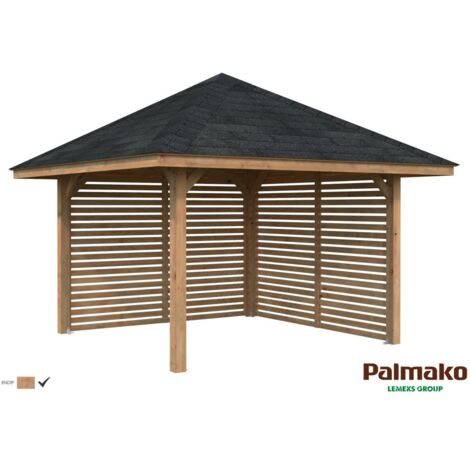 Abri de jardin en bois Bianca 8,3 m2 Set 102 Traité Marron
