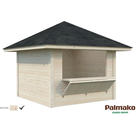 Abri de jardin en bois Bianca 8,3 m2 Set 104 Naturel