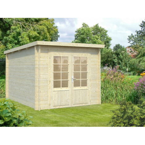 Abri de jardin en bois Ella 6,9 m2 Naturel