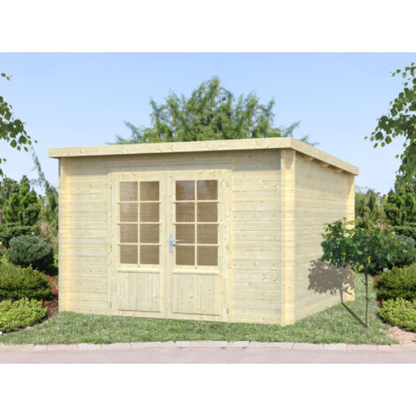 Abri de jardin en bois Ella 8,7 m2 Naturel