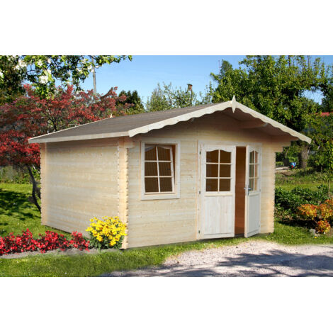 Abri de jardin en bois Emma 10,4 m2 Naturel