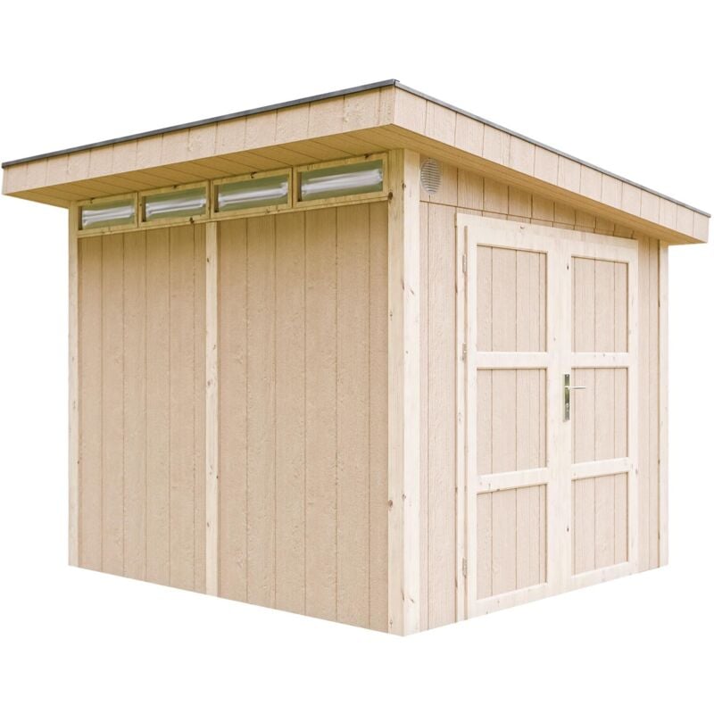 Abri de jardin en bois en panneaux LP SmartSide 6 m² - Abri de jardin sans plancher L294xL279xH237cm - LP Smartside Timbela M903AB