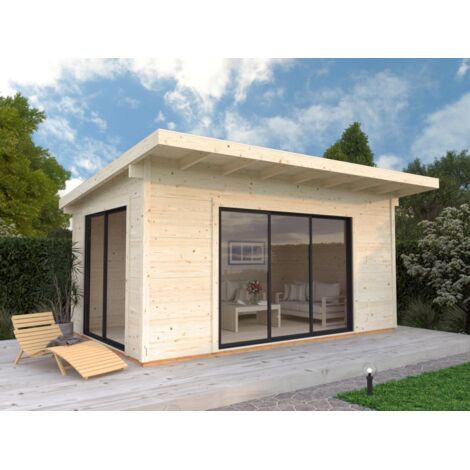 Abri de jardin en bois Grace 14,1 m2 Naturel