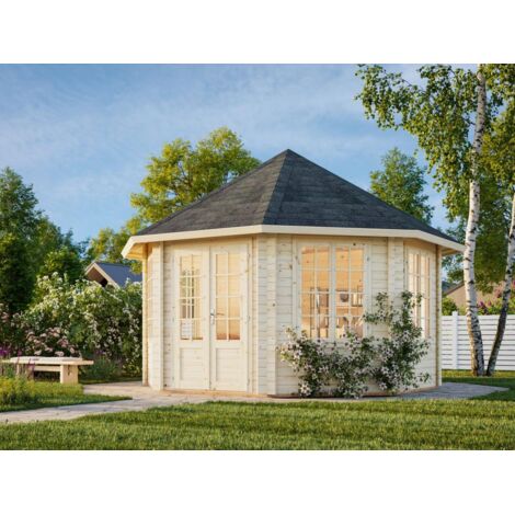 Abri de jardin en bois Hanna 14,1 m2 Naturel