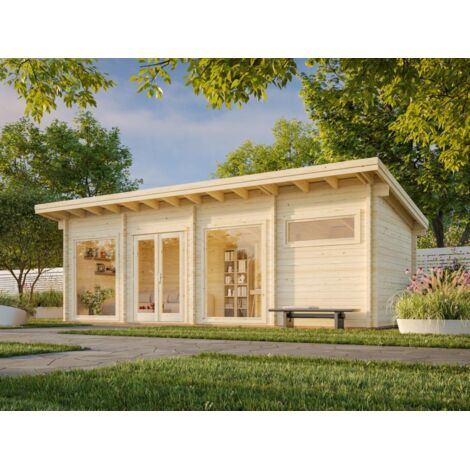 Abri de jardin en bois Heidi 22,8 m2 Naturel