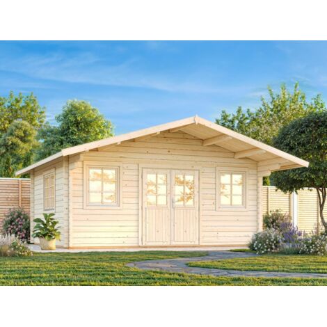 Abri de jardin en bois Helena 24,6 m2 Naturel