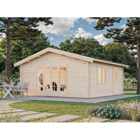 Abri de jardin en bois Irene 27,7 m2 Naturel