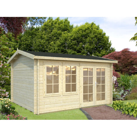 Abri de jardin en bois Iris 11,1 m2 Naturel