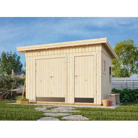 Abri de jardin en bois Kalle 6,6 m2 Naturel