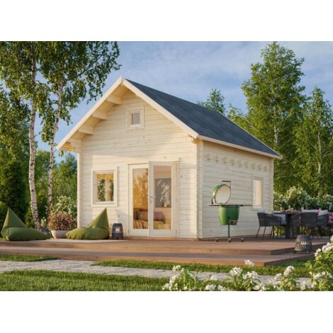 Abri de jardin en bois Kendra 18,4 m2 Naturel