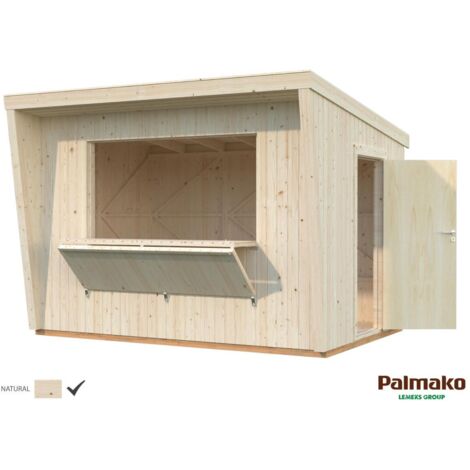 Abri de jardin en bois Kira 7,7 m2 Naturel