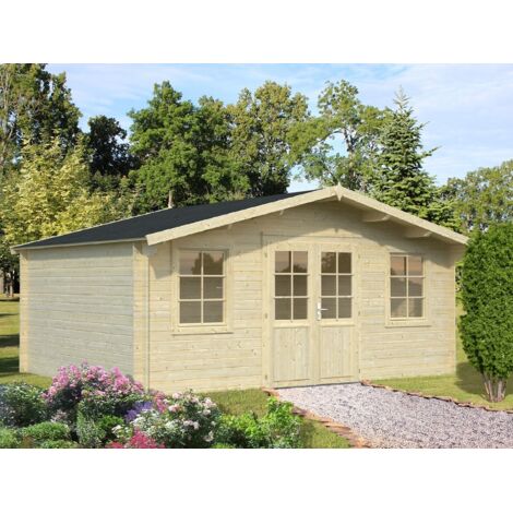 Abri de jardin en bois Klara 17,0 m2 Naturel