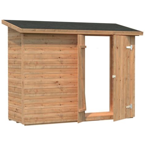 Abri de jardin en bois Leif 2,2 m2 Traité Marron