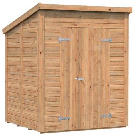Abri de jardin en bois Leif 3,0 m2 Traité Marron