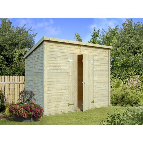 Abri de jardin en bois Leif 4,5 m2 Naturel