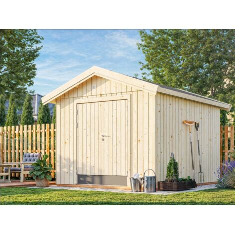 Abri de jardin en bois Martin 8,4 m2 Naturel