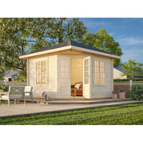 Abri de jardin en bois Melanie 9,9 m2 Naturel