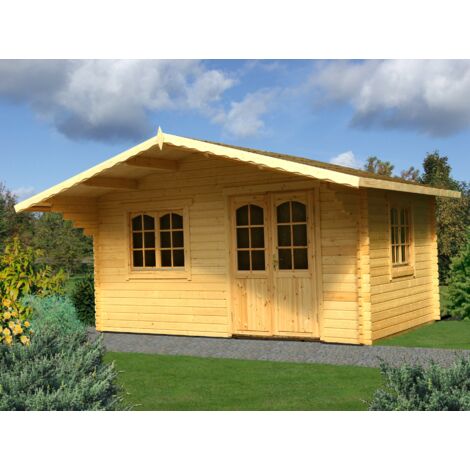 Abri de jardin en bois Sally 19,1 m2 Naturel