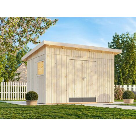 Abri de jardin en bois Stig 8,2 m2 Naturel