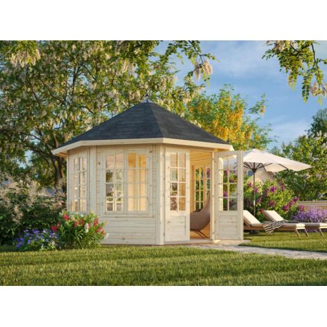 Abri de jardin en bois Veronica 7 9,2 m2 Naturel