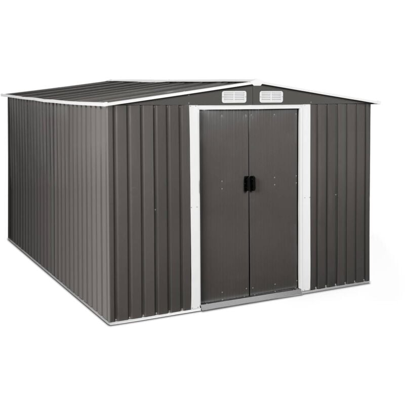 Uniprodo - Abri de jardin en métal 313 x 179 x 258 cm Cabane de jardin metal