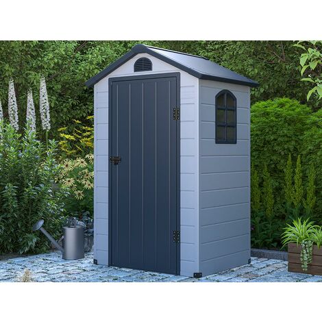 Abri de jardin en résine gris 1,39 m² CESIO