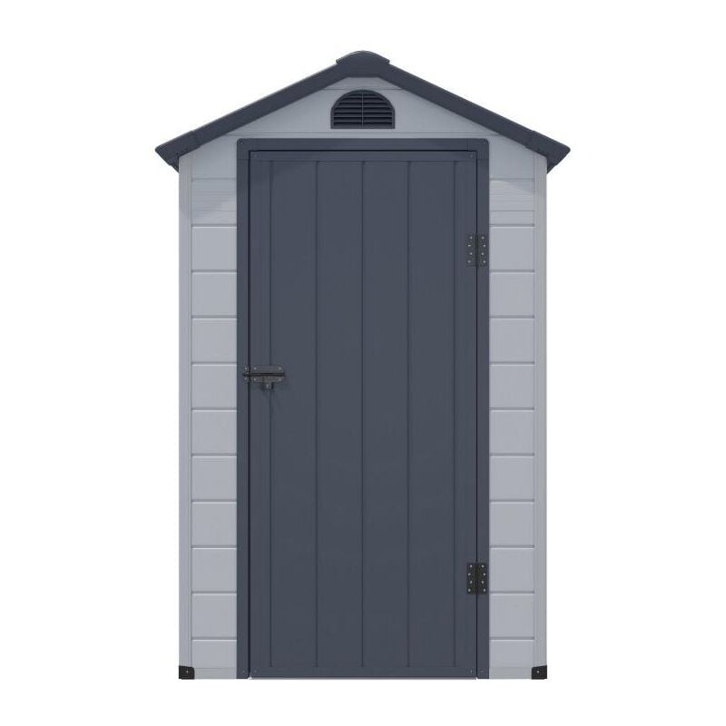 Abri de jardin en résine gris 1,39 m² - cesio