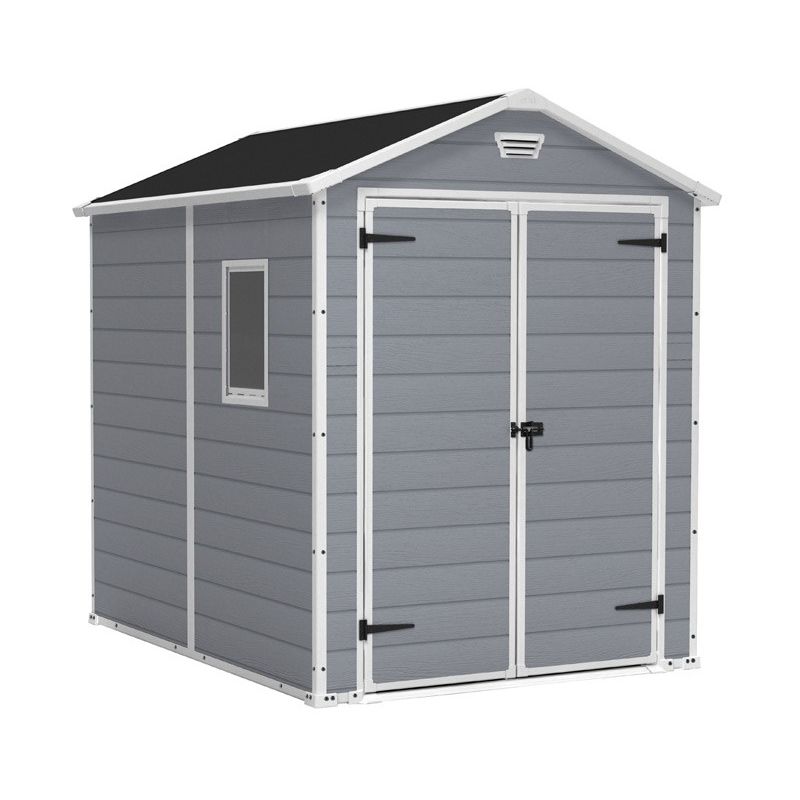 Keter – Abri De Jardin Résine 185,8x236,8x227 Cm – Ventilation Intégrée – Plancher Inclus – Assemblage Simple Et Rapide