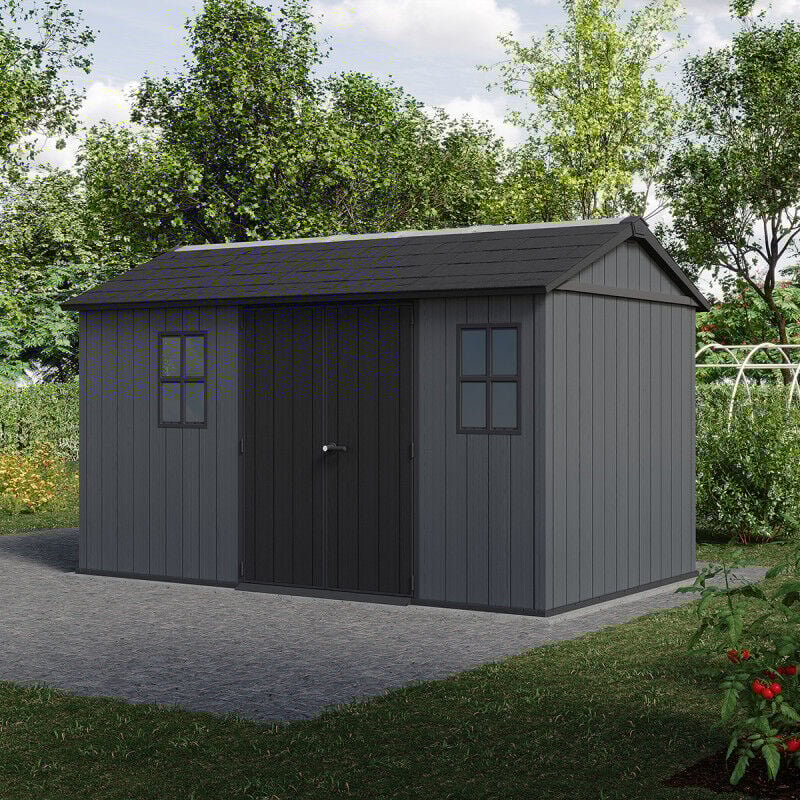 Keter - Abri de jardin newton plus 1375 - 8.6 m² - Gris