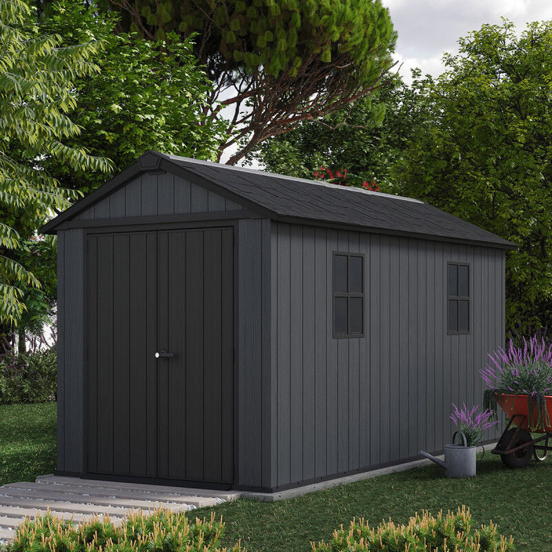 Keter - Abri de jardin newton plus 7513 - 8.6 m² - Gris