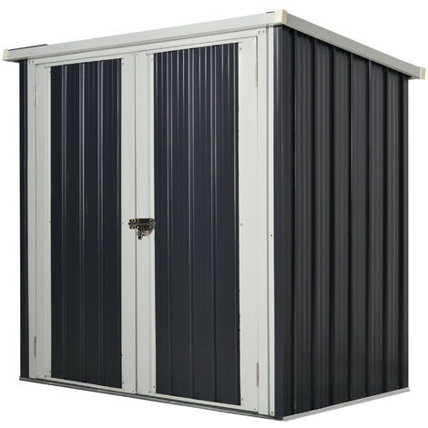 Abri de jardin GABIN noir et blanc